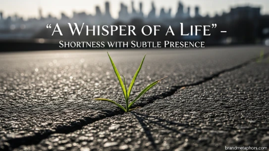 A Whisper of a Life” – Shortness with Subtle Presence