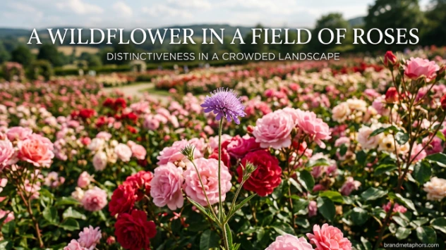  A Wildflower in a Field of Roses