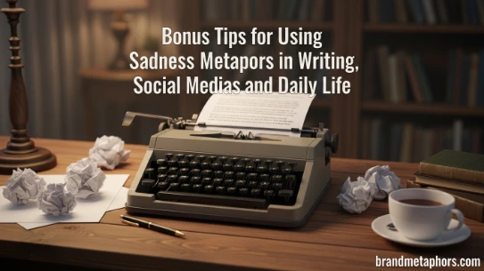 Bonus Tips for Using Sadness Metaphors in Writing, Social Media, and Daily Life