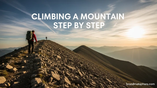 Climbing a Mountain Step by Step