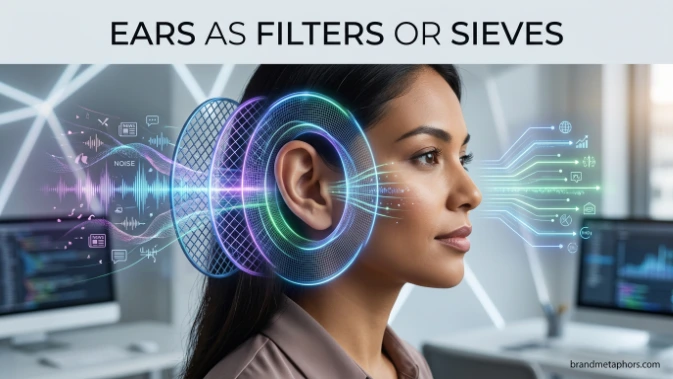 Ears as Filters or Sieves