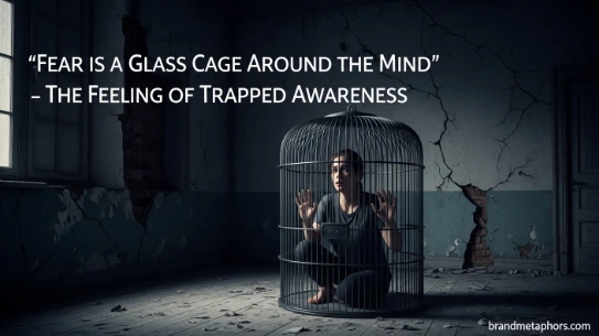 Fear is a Glass Cage Around the Mind” – The Feeling of Trapped Awareness