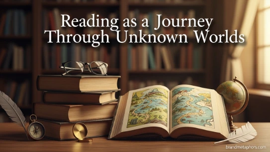 Reading as a Journey Through Unknown Worlds