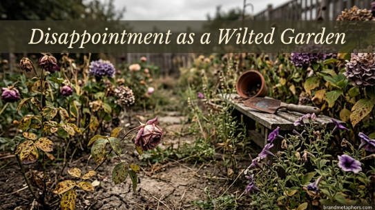 Disappointment as a Wilted Garden