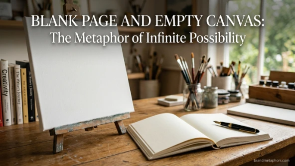 Blank Page and Empty Canvas