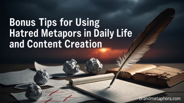 Bonus Tips for Using Hatred Metaphors in Daily Life and Content Creation