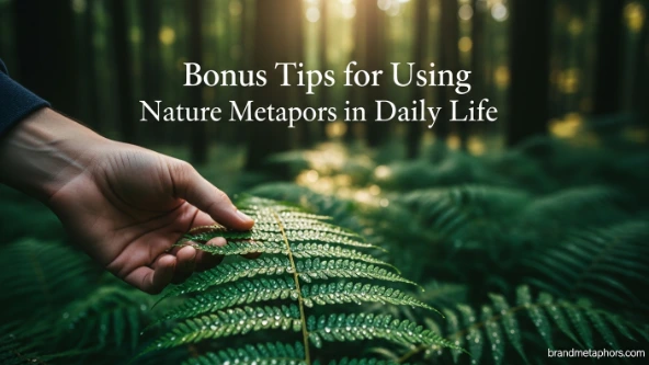 Bonus Tips for Using Nature Metaphors in Daily Life