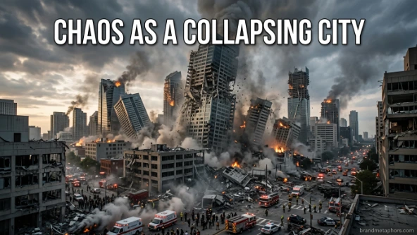 Chaos as a Collapsing City
