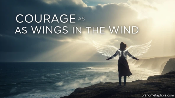Courage as Wings in the Wind