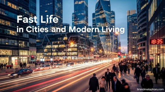 Fast Life in Cities and Modern Living