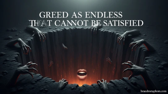 Greed as Endless Hunger That Cannot Be Satisfied