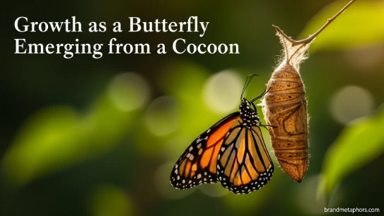 Growth as a Butterfly Emerging from a Cocoon