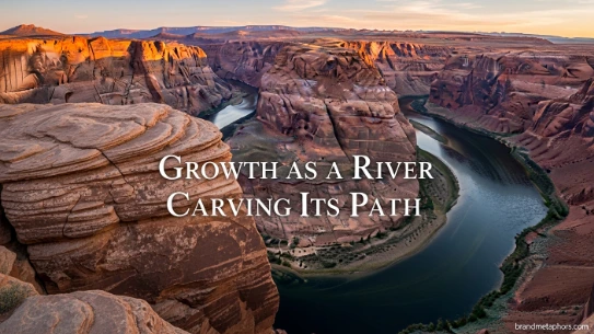 Growth as a River Carving Its Path