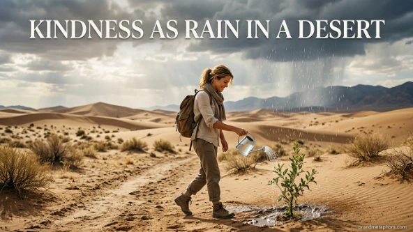 Kindness as Rain in a Desert