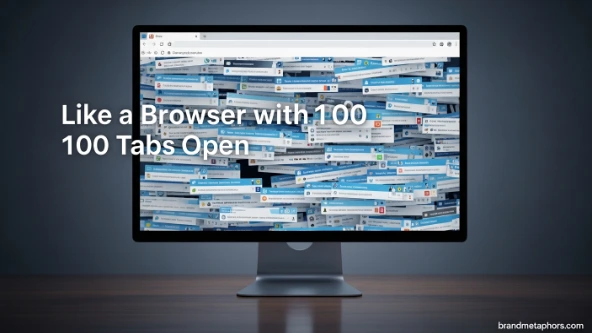 Like a Browser with 100 Tabs Open