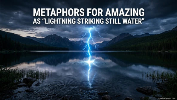 Metaphors for Amazing as “Lightning Striking Still Water”