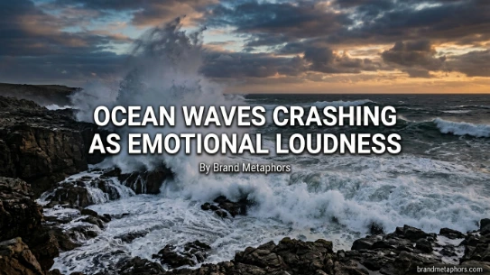 Ocean Waves Crashing as Emotional Loudness