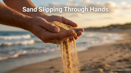 Sand Slipping Through Hands