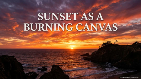 Sunset as a Burning Canvas