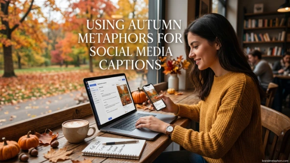 Using Autumn Metaphors for Social Media Captions