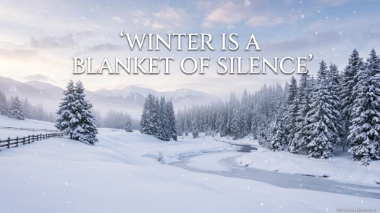 Winter Is a Blanket of Silence