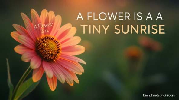 A Flower Is a Tiny Sunrise