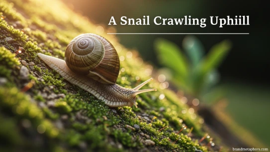 A Snail Crawling Uphill