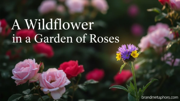 A Wildflower in a Garden of Roses