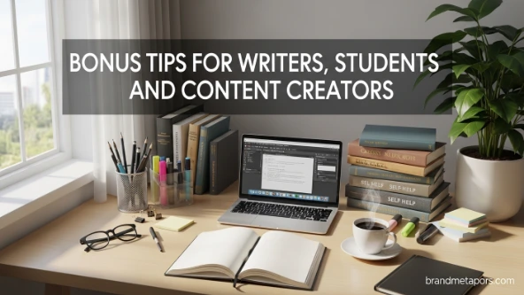 Bonus Tips for Writers, Students, and Content Creators