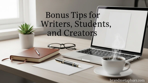 Bonus Tips for Writers, Students, and Creators