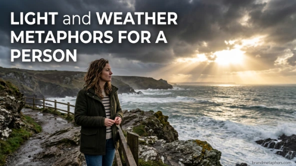 Light and Weather Metaphors for a Person