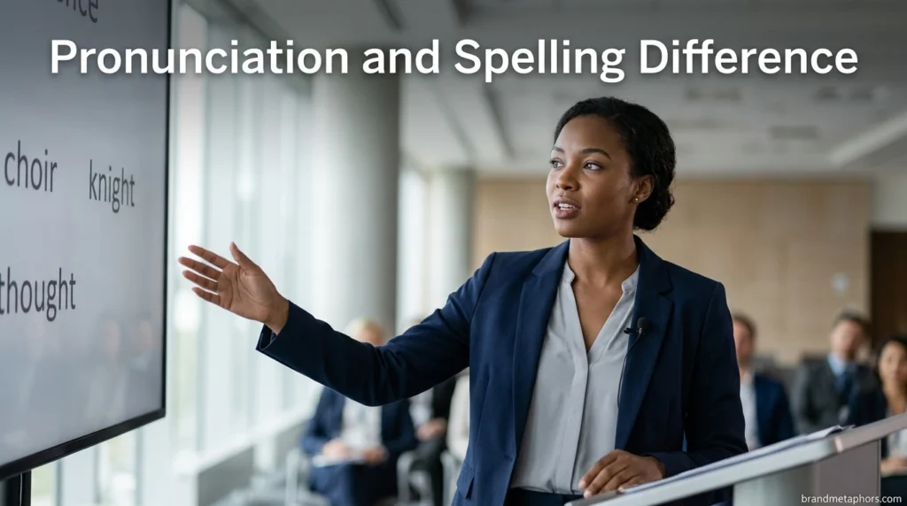 Pronunciation and Spelling Difference