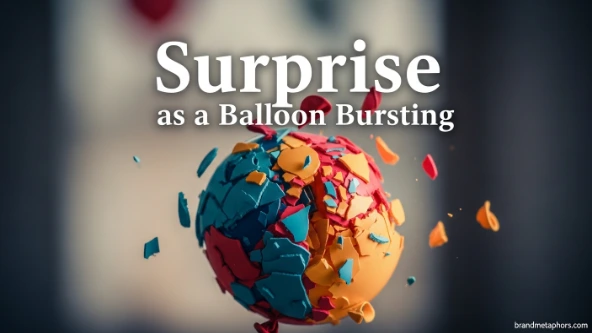 Surprise as a Balloon Bursting