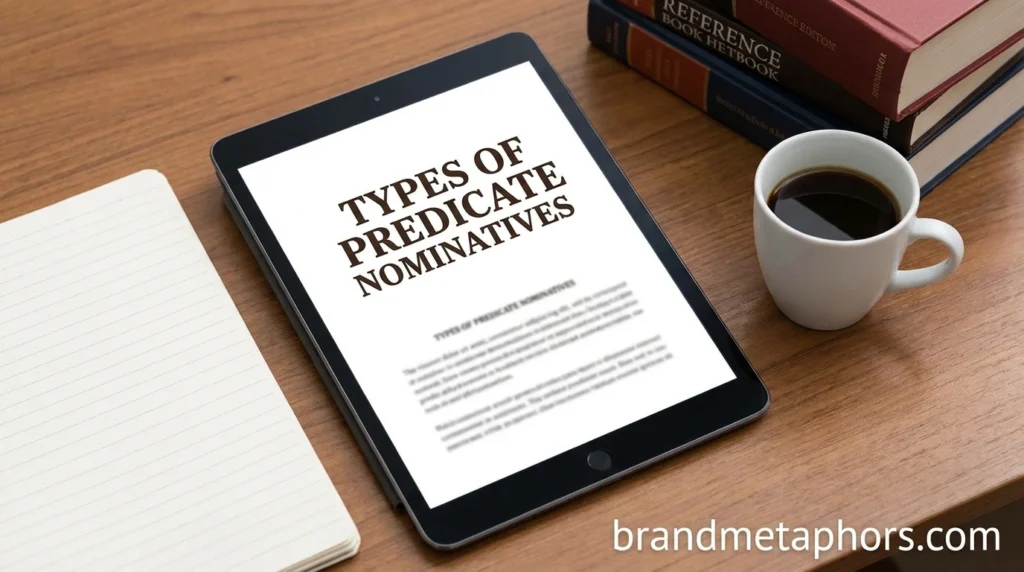 Types of Predicate Nominatives