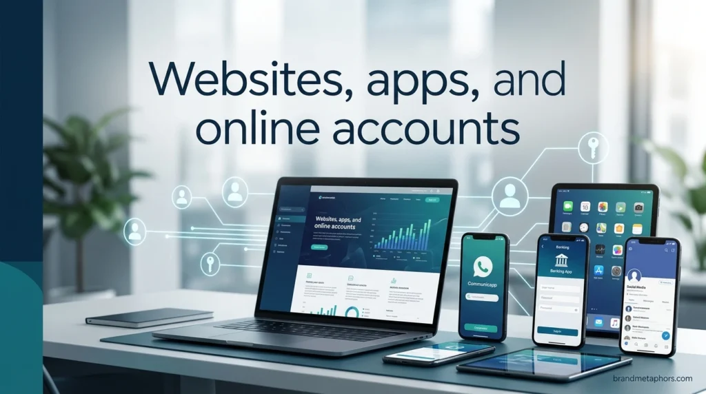 Websites, apps, and online accounts