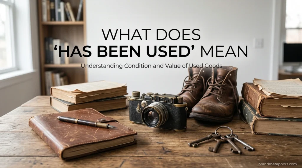 What Does "Has Been Used" Mean