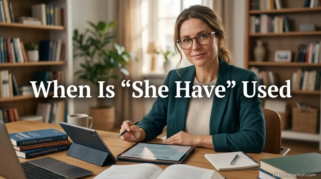 When Is “She Have” Used