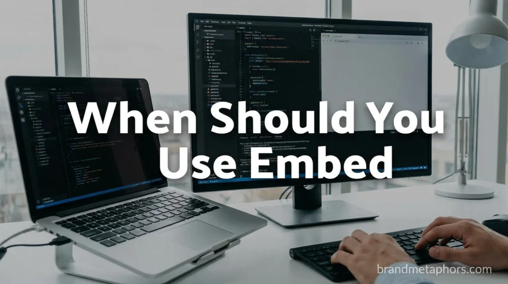 When Should You Use Embed