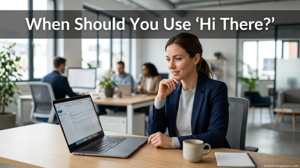 When Should You Use "Hi There