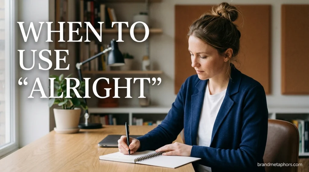 When to Use “Alright”