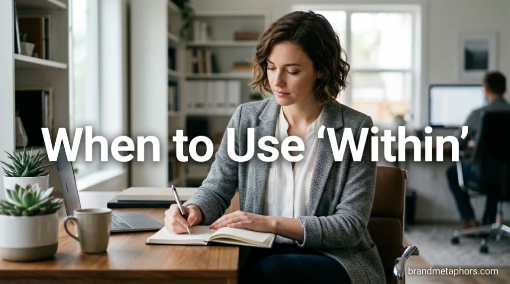 When to Use "Within"