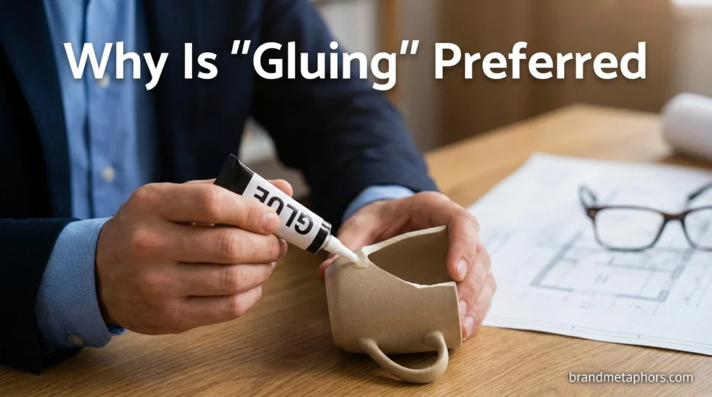 Why Is "Gluing" Preferred