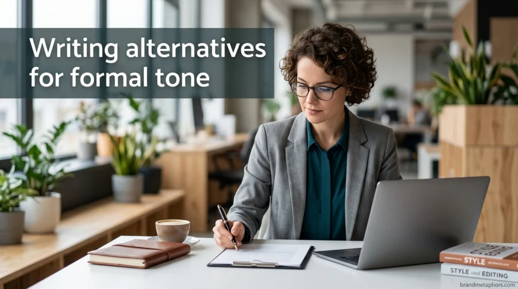 Writing alternatives for formal tone