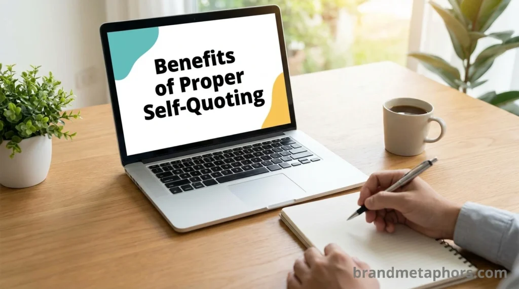 Benefits of Proper Self-Quoting