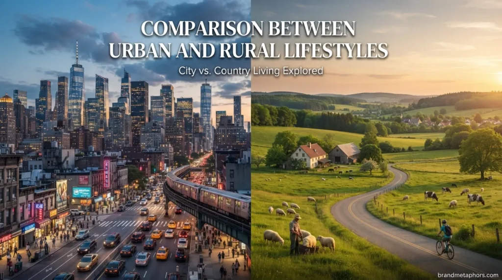Comparison Between Urban and Rural Lifestyles
