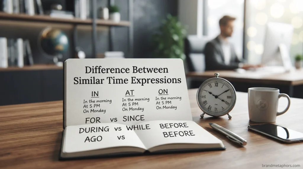 Difference Between Similar Time Expressions
