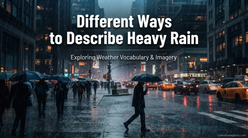 Different Ways to Describe Heavy Rain