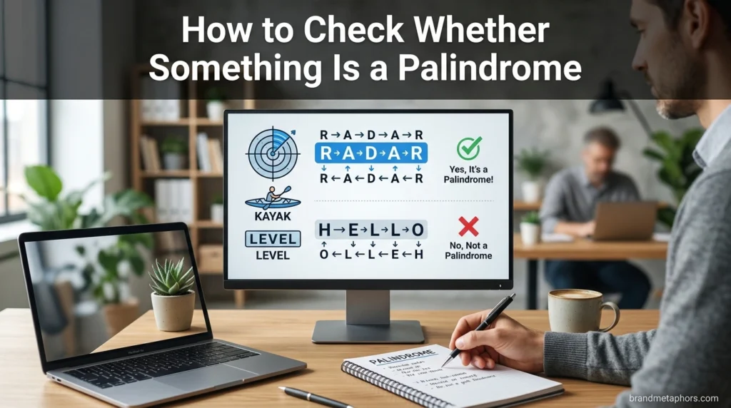 How to Check Whether Something Is a Palindrome