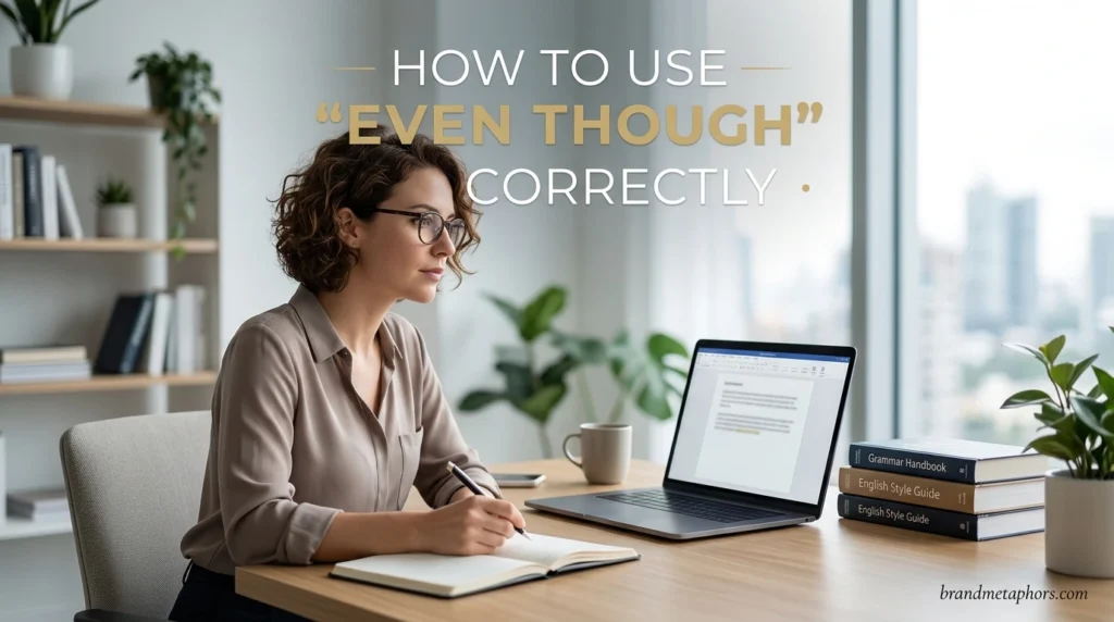 How to Use "Even Though" Correctly