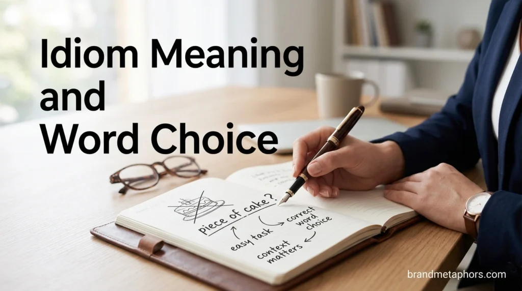 Idiom Meaning and Word Choice